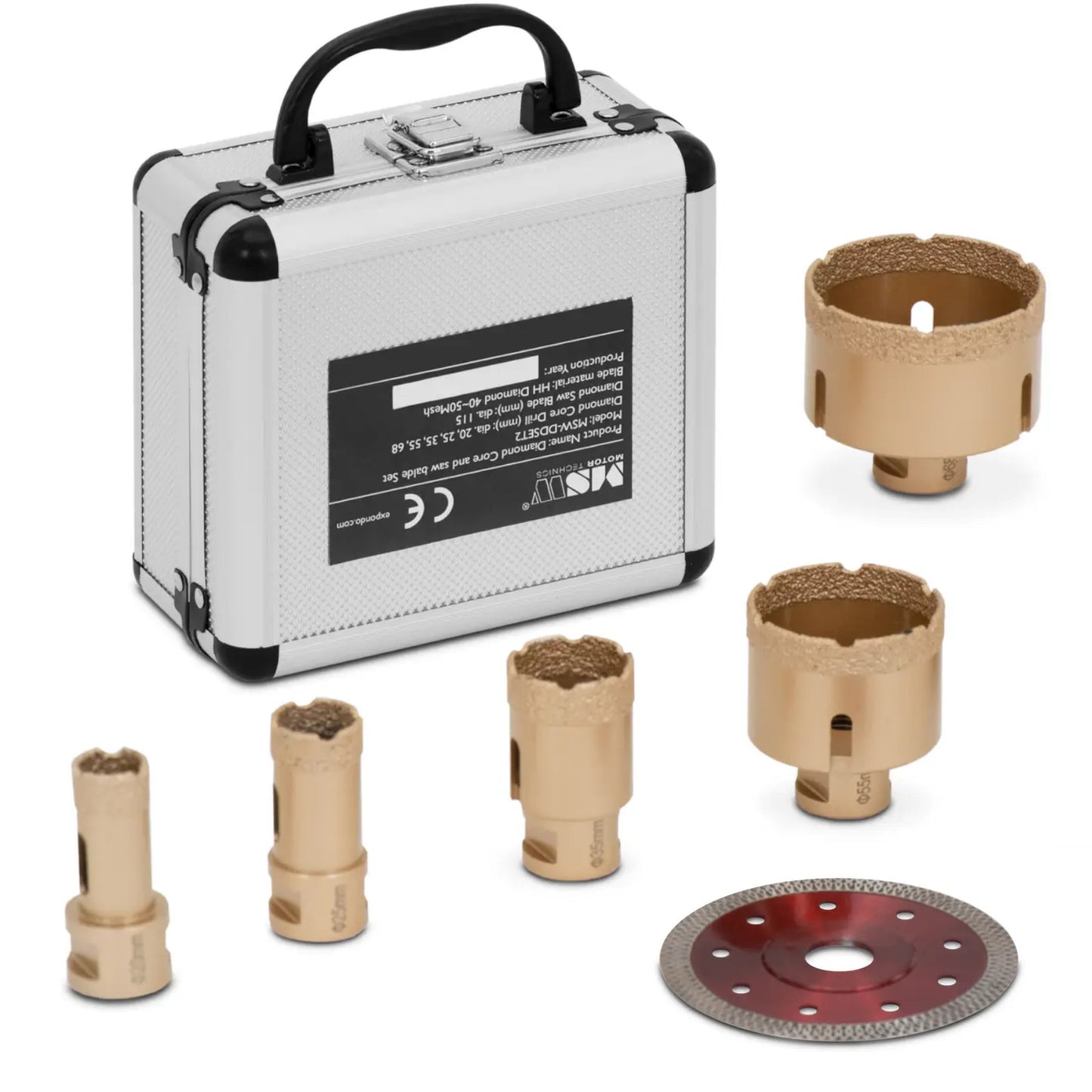 Drills – Diamond hole saws for angle grinders 20/35/40/50/68 115 - Carlat