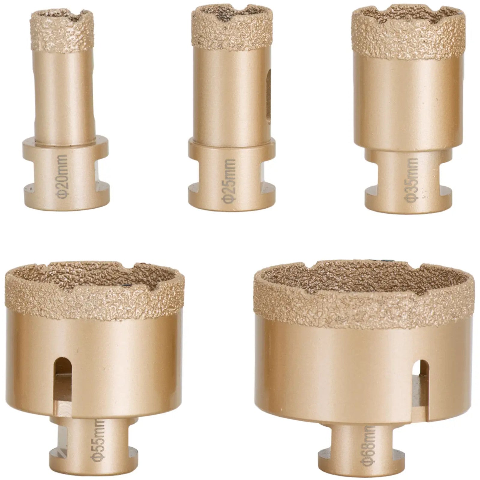 Drills – Diamond hole saws for angle grinders 20/35/40/50/68 115 - Carlat
