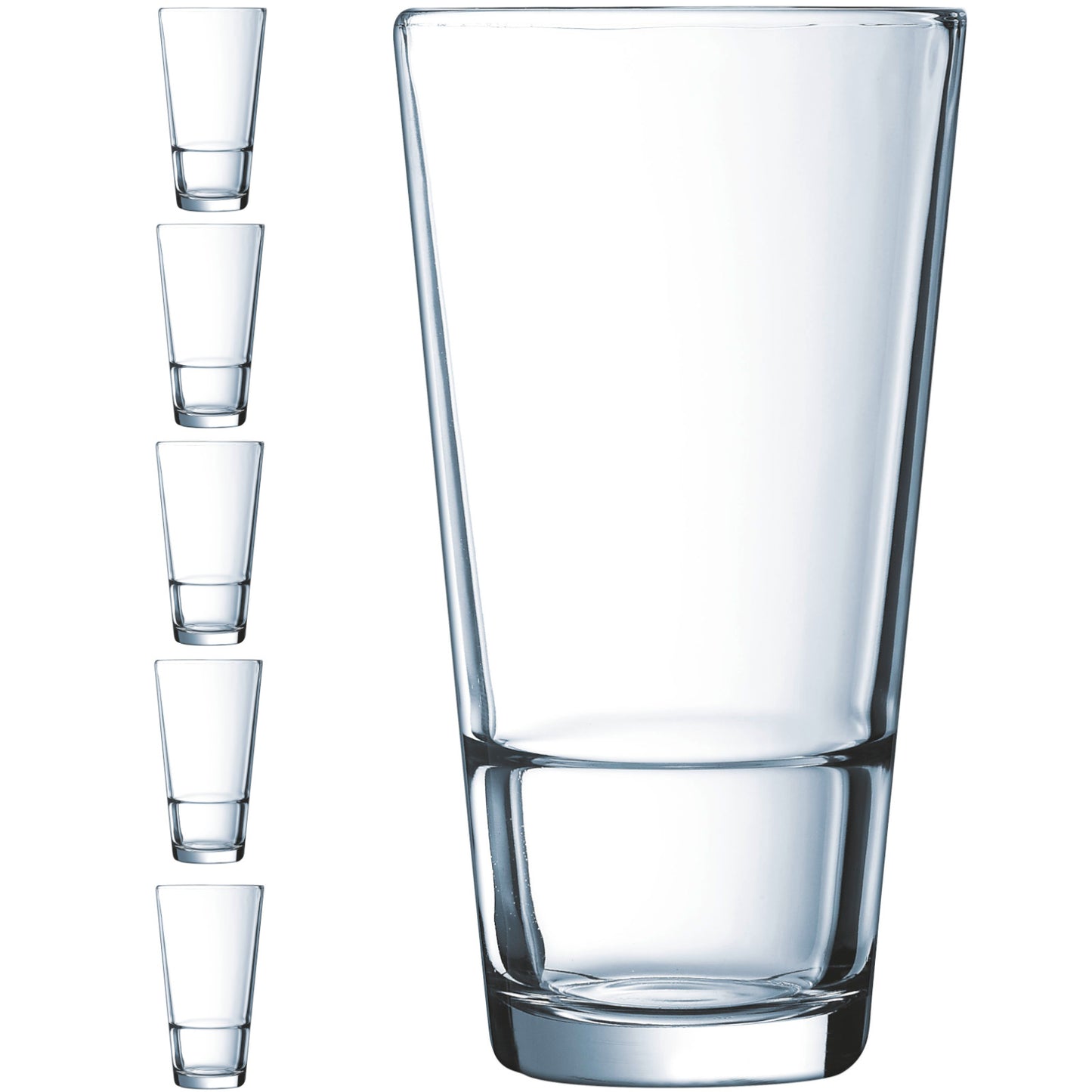 Drinkware – Arcoroc STACK UP tall glass 470 ml set - Carlat