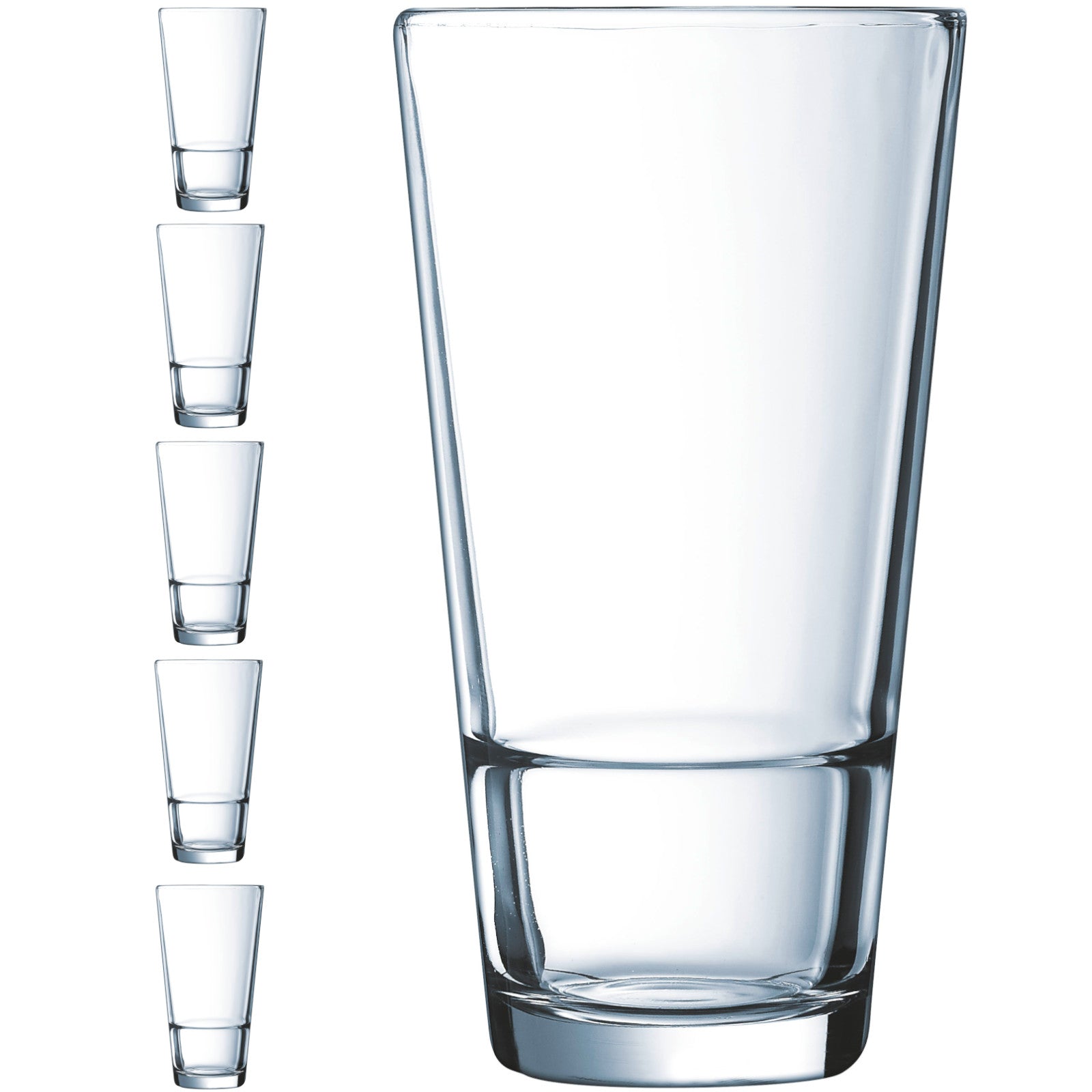 Drinkware – Arcoroc STACK UP tall glass 470 ml set - Carlat