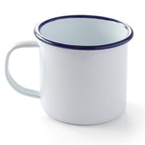 Drinkware – Enameled mug with handle, white, 520 ml Hendi - Carlat