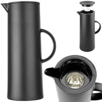 Drinkware – Vacuum thermos jug with button and glass insert - Carlat