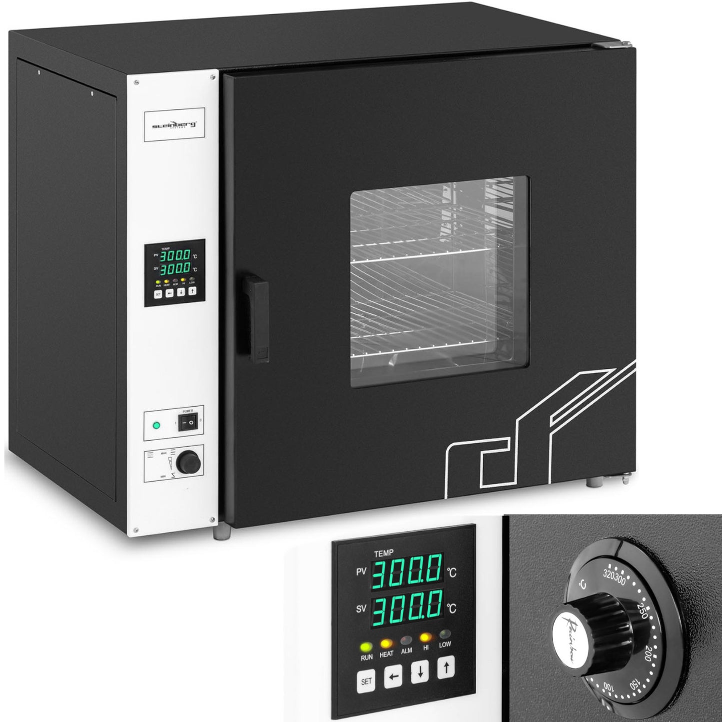 Dryer laboratory greenhouse sterilizer LED 50 - 300 C 136 l 2170 W - Carlat
