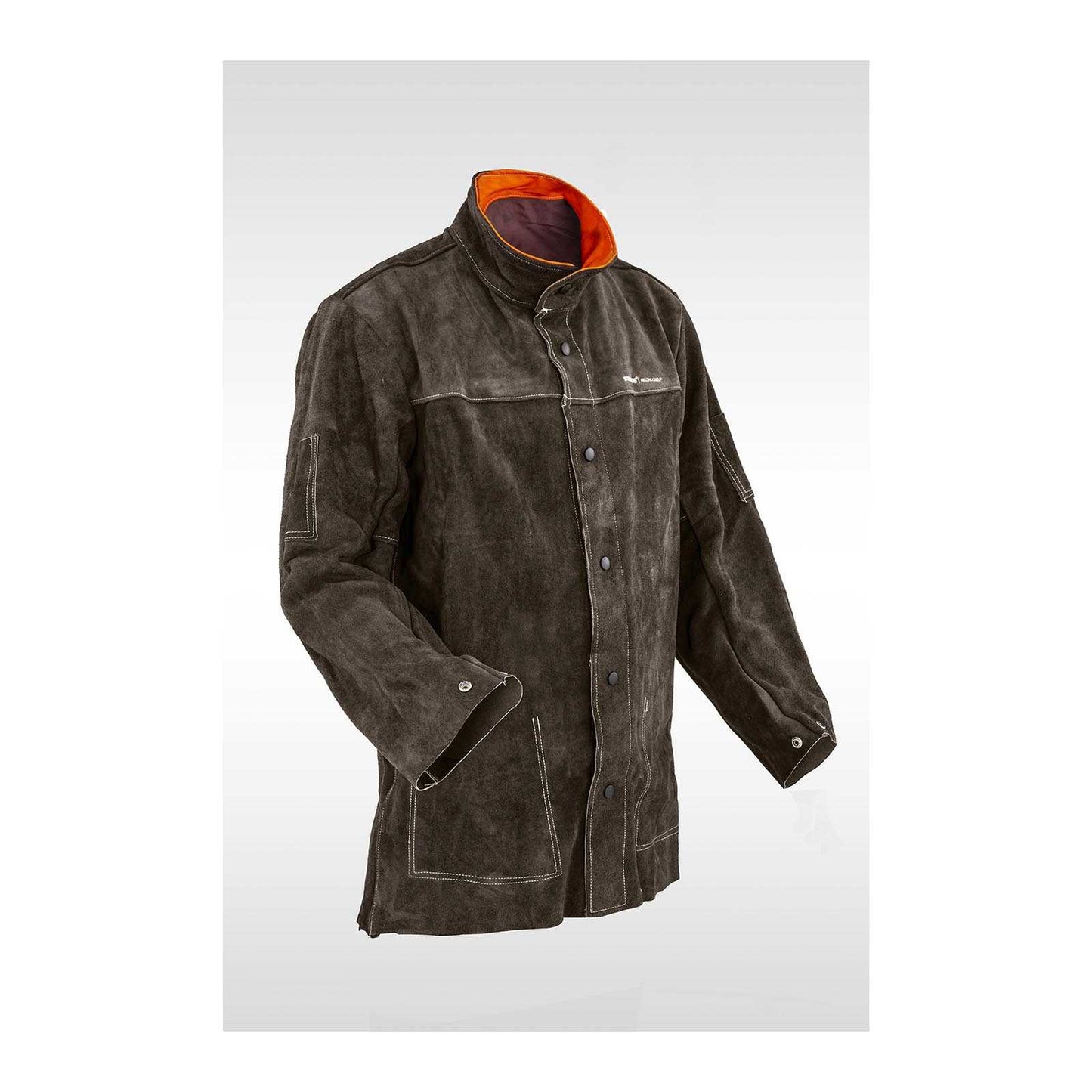 Durable leather protective welding jacket L - Carlat