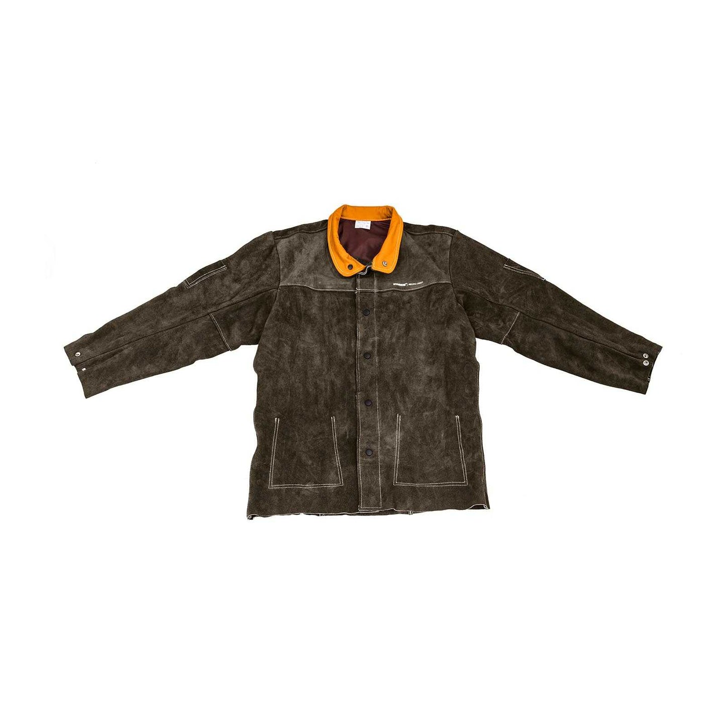Durable leather protective welding jacket L - Carlat