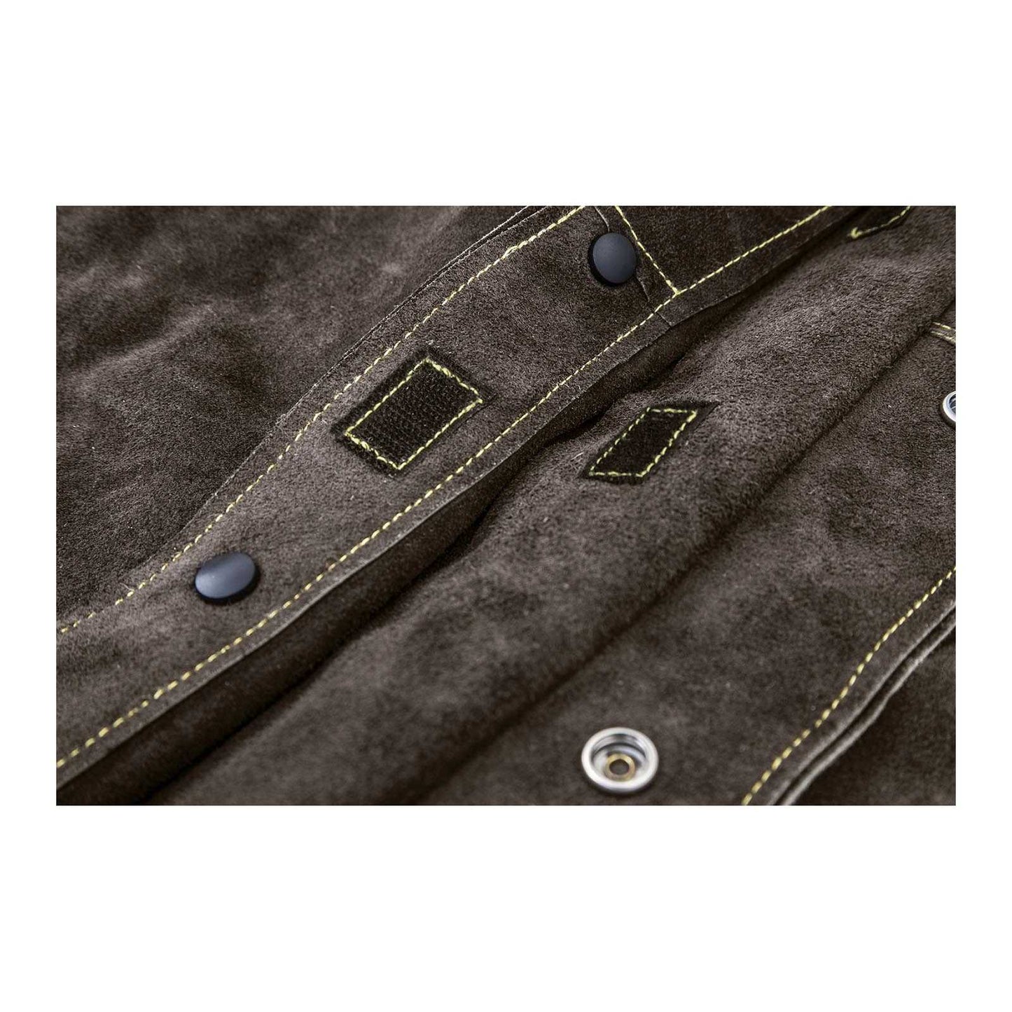 Durable leather protective welding jacket L - Carlat