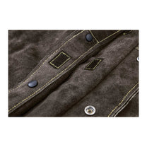 Durable leather protective welding jacket L - Carlat