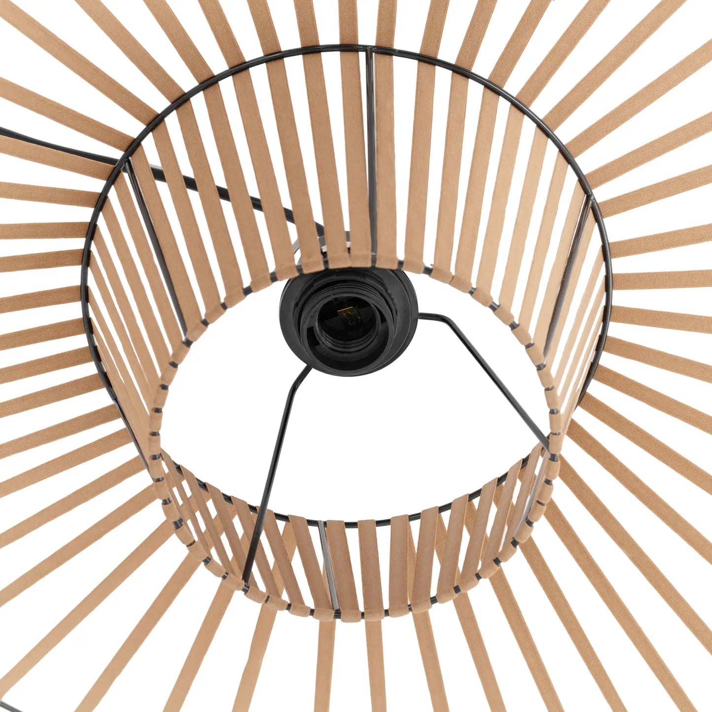 E27 1-point boho hanging ceiling lamp - hat - Carlat