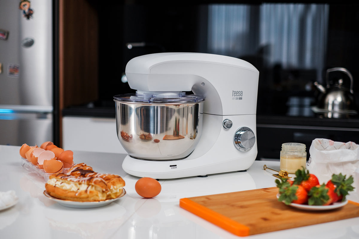 EASY COOK SINGLE WHITE Food Processor, 1400 W, 5.5 L - Carlat