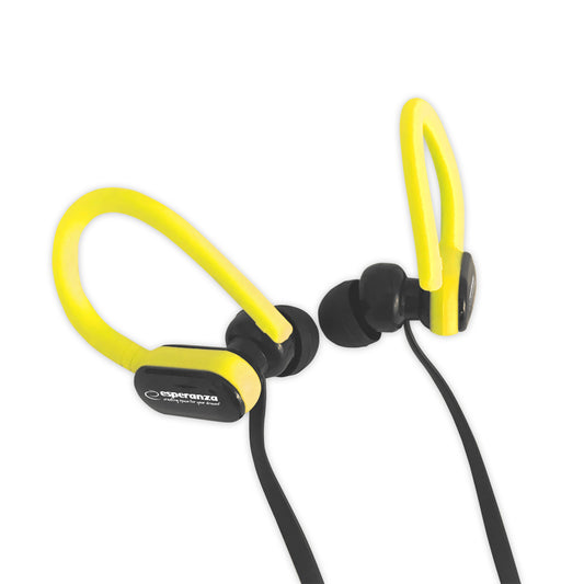 EH197KY Esperanza In-Ear Headphones with Microphone EH197, Black and Yellow - Carlat