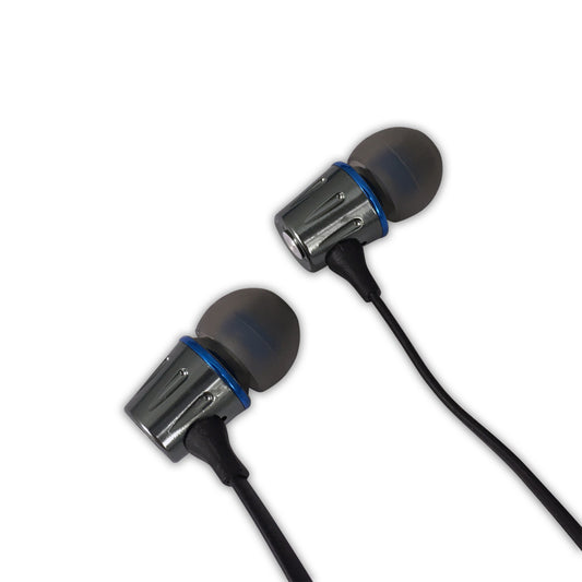 EH203KB Esperanza Metal In-Ear Headphones with Microphone (EH203), Graphite Blue - Carlat