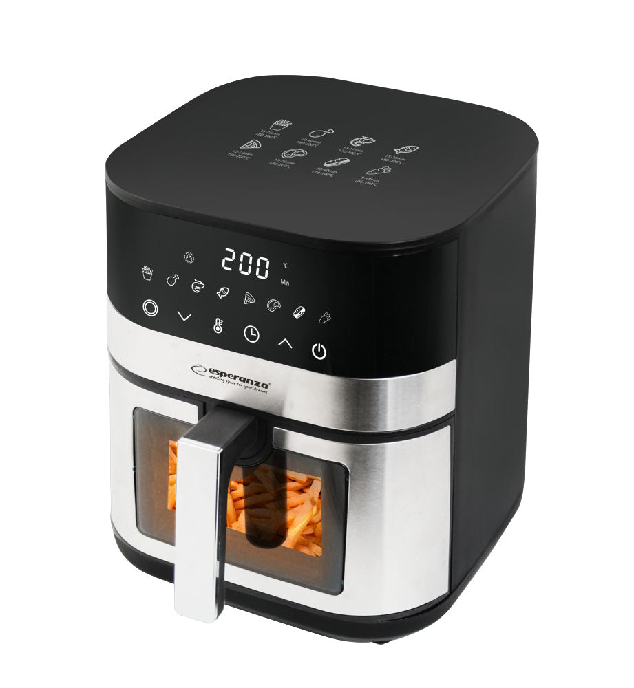EKA003 Esperanza Oil-Free Air Fryer "Pesce alla Griglia" 5 L, 1400 W - Carlat