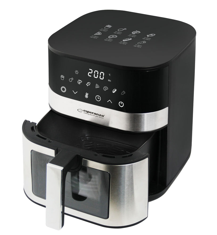 EKA003 Esperanza Oil-Free Air Fryer "Pesce alla Griglia" 5 L, 1400 W - Carlat