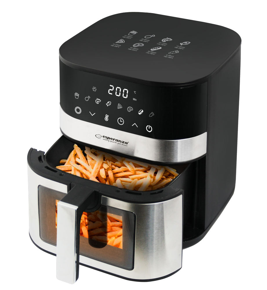 EKA003 Esperanza Oil-Free Air Fryer "Pesce alla Griglia" 5 L, 1400 W - Carlat