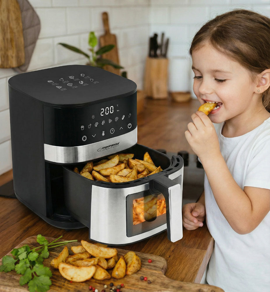 EKA003 Esperanza Oil-Free Air Fryer "Pesce alla Griglia" 5 L, 1400 W - Carlat
