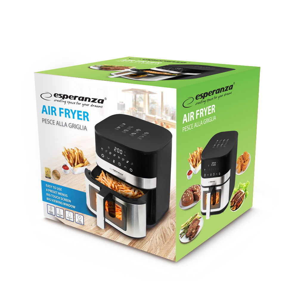 EKA003 Esperanza Oil-Free Air Fryer "Pesce alla Griglia" 5 L, 1400 W - Carlat