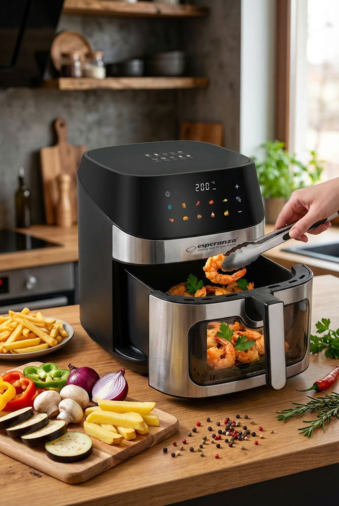 EKA005 Esperanza Oil-Free Air Fryer "Patate al Forno" 8 L, 1600 W - Carlat