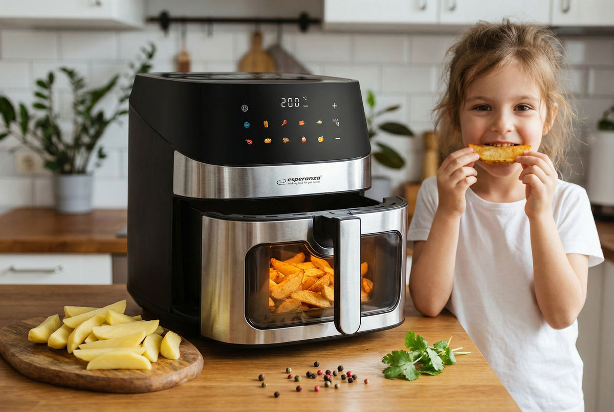 EKA005 Esperanza Oil-Free Air Fryer "Patate al Forno" 8 L, 1600 W - Carlat