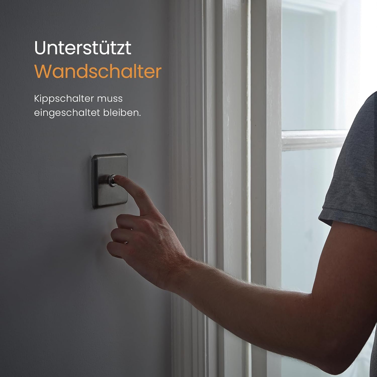 EMKE Bathroom Mirror with Lighting, 120 x 60 cm, Bathroom Mirror with Anti-Fog, Push Button Switch, Warm White Light and Cold White Light, IP44, Energy Saving Bathroom Mirror - Carlat