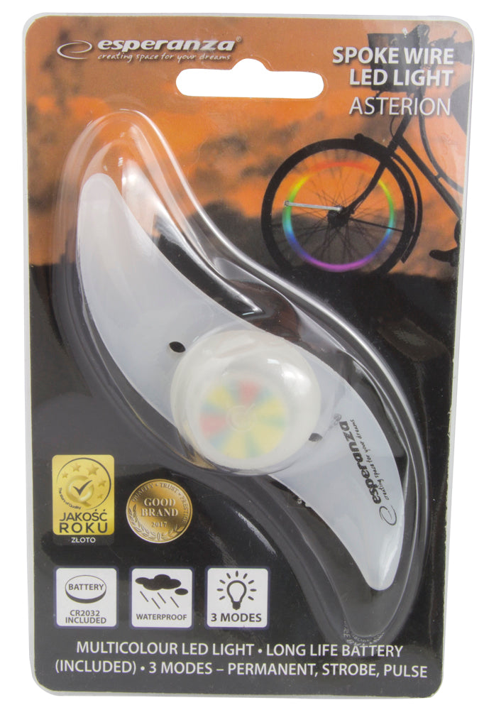 Esperanza Bicycle parts – EOT006 Esperanza LED bicycle light with asterion spokes – image 2