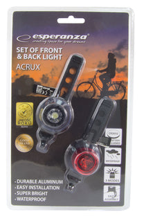 Esperanza EOT016 Esperanza LED bicycle light for front and rear acrux set – image 2
