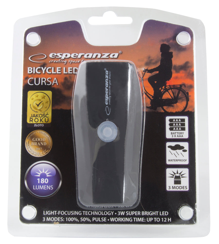 Esperanza EOT018 Esperanza LED bicycle light for the front of the Cursa – image 2