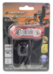 Esperanza Bicycle parts – EOT021 Esperanza USB Polaris LED Rear Bike Light – image 2