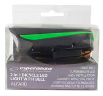 Esperanza Bicycle – EOT023 Esperanza LED front bicycle light with Alfard bell – image 2