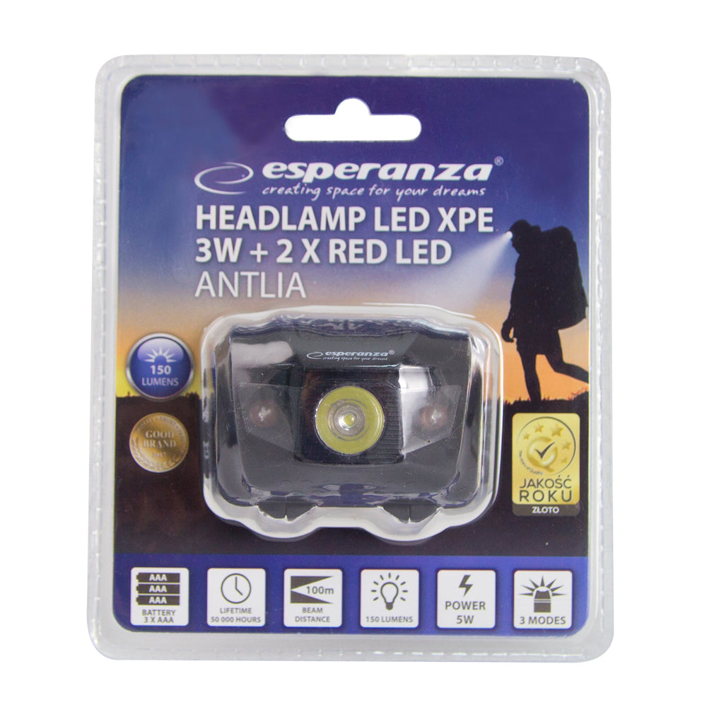 Esperanza Flashlights, hand lamps, headlamps, tourist – EOT036 Esperanza LED headlamp Antlia – image 7