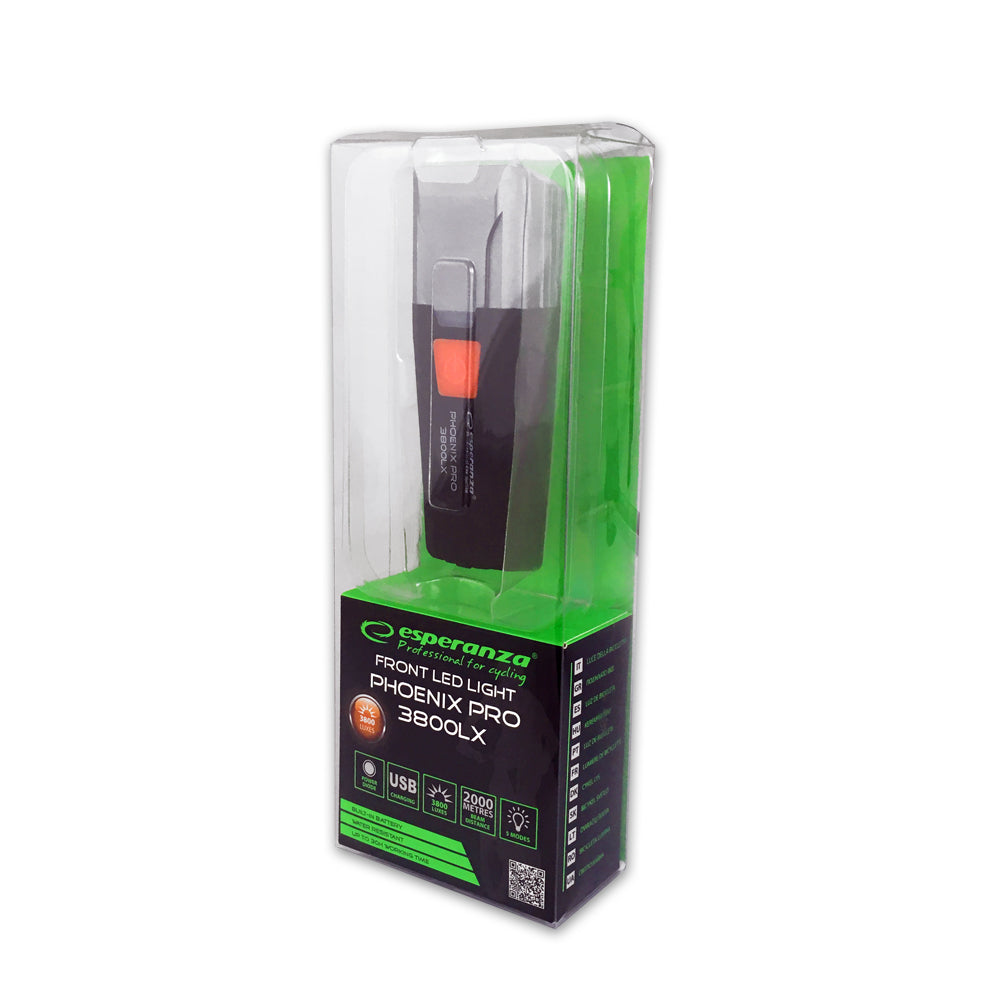 Esperanza EOT063 Esperanza professional LED bicycle light for the front phoenix pro 3800 lx – image 10