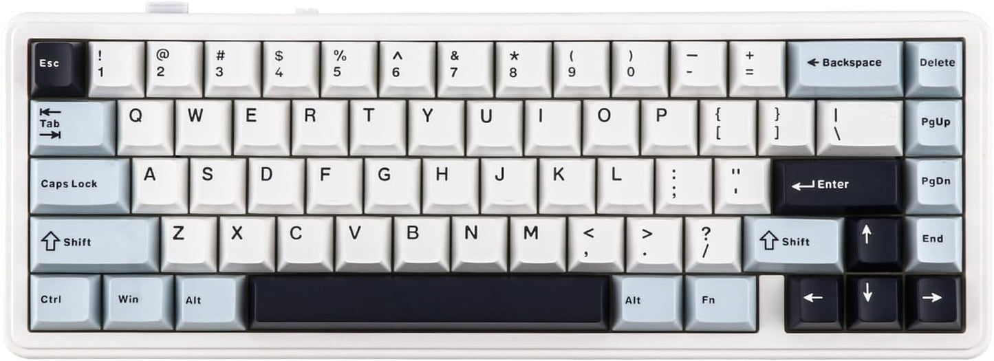 EPOMAKER x Aula F65 Mechanical Keyboard Wireless, Custom Gaming Keyboard Gasket with Hot-Swappable, RGB, Bluetooth/2.4GHz/Cable, Lubricated Linear Switches (Ombre Black, Reaper Switch) - Carlat