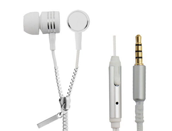 Esperanza Earbuds – EH161W Esperanza In-Ear Headphones with Microphone, Zipper, White