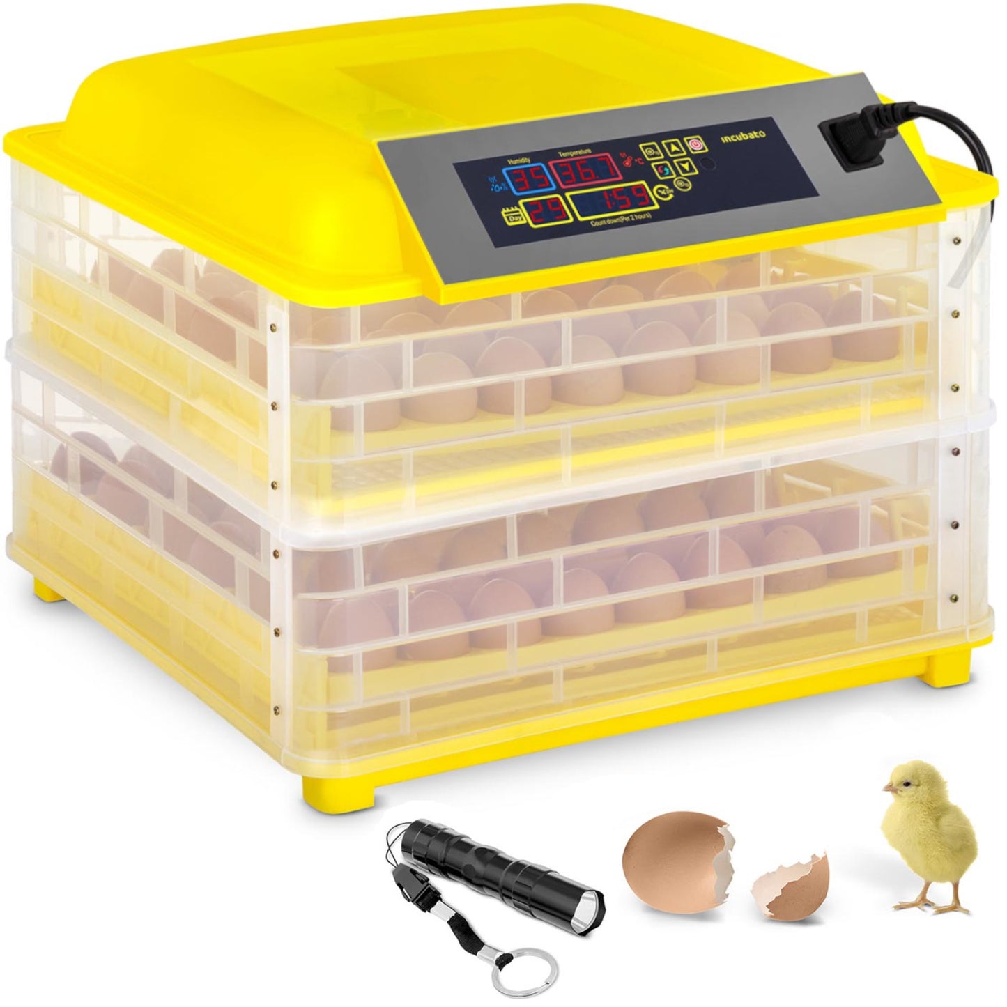 Egg Incubators – Incubator hatcher for 112 chicken eggs 120 - Carlat