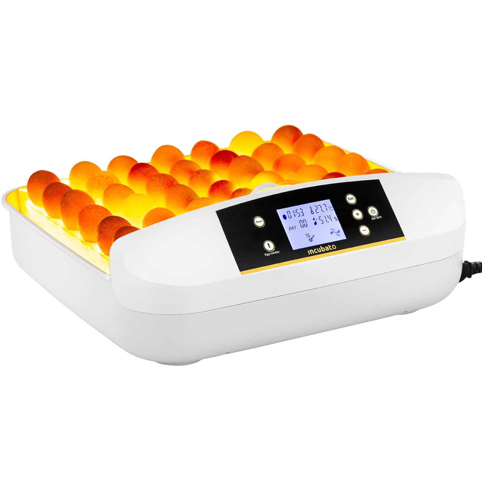 Egg Incubators – Incubator hatcher for 42 chicken eggs 90 - Carlat