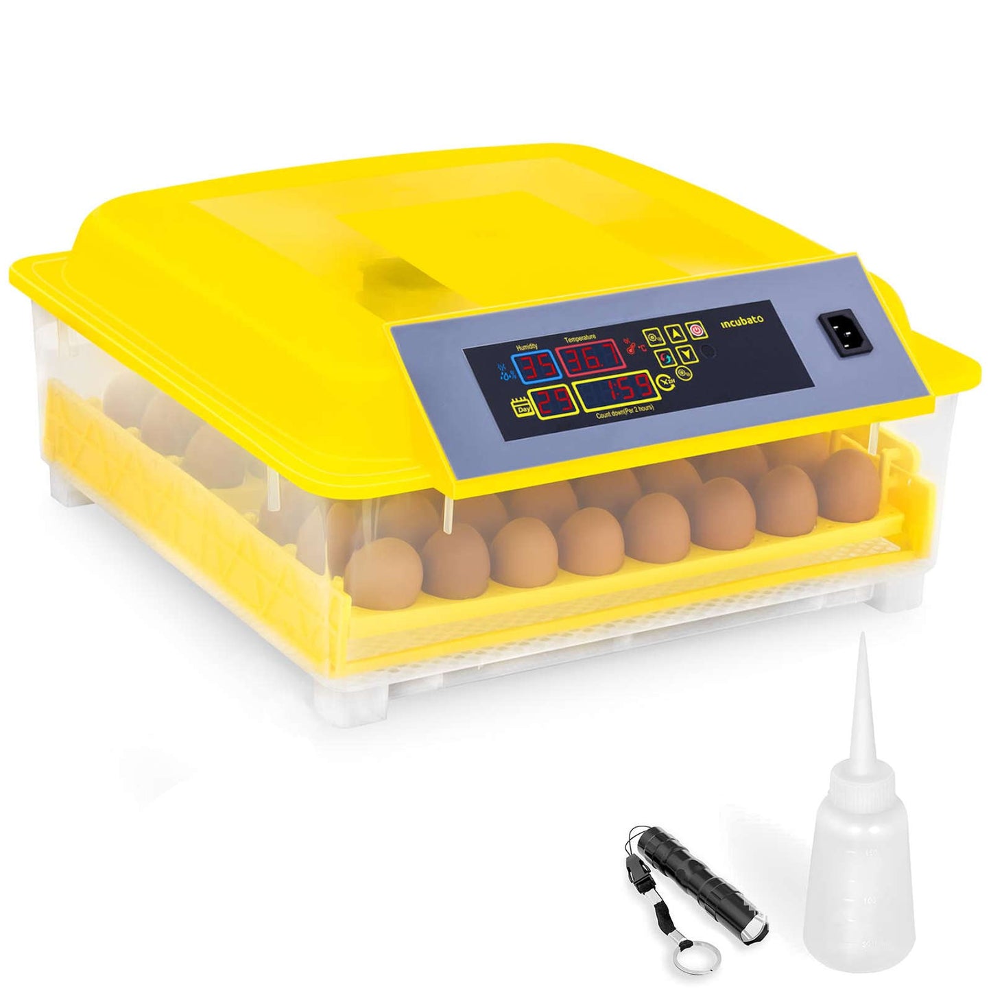 Egg Incubators – Incubator hatcher for hatching 48 eggs + - Carlat