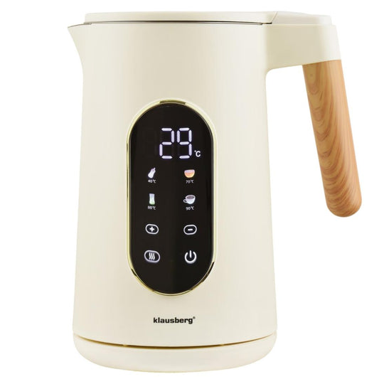 Electric – Electric kettle, 1.7 L, LED touchscreen, temperature control, Klausberg - Carlat