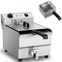 Electric Fryer with drain tap 230 V 3200 W 13 l - Carlat