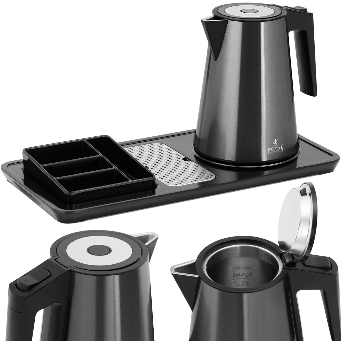 Electric Kettles – Hotel welcome set, electric kettle with tray, - Carlat