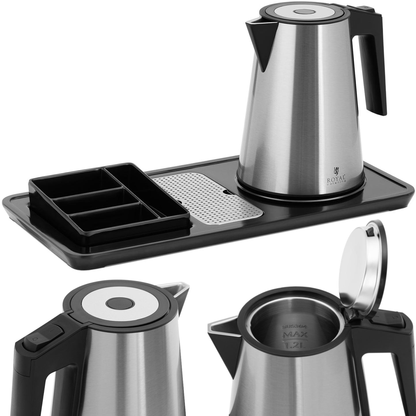 Electric Kettles – Hotel welcome set, electric kettle with tray, - Carlat