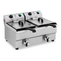 Electric double-gastronomy fryer with 230 V 2 x 3000W 2 x 10 L - Carlat