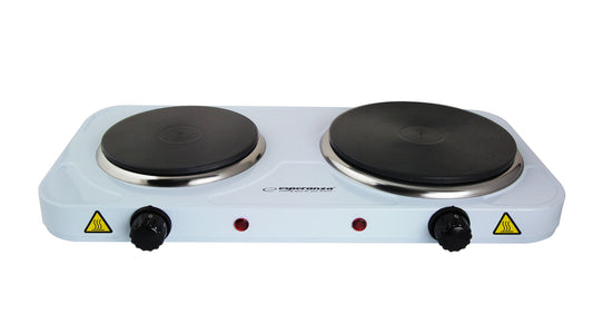 Electric, gas – EKH014W Esperanza Electric Stove, Yellowstone White, 2500 W - Carlat