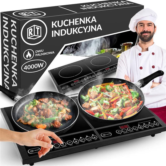 Electric, gas, induction, and – 4000W Portable Dual-Zone Touch-Control Induction Cooktop - Carlat