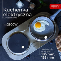 Electric, gas, induction, and microwave – CR 6511 Two-burner electric stove - Carlat