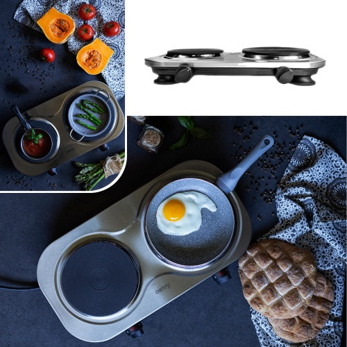 Electric, gas, induction, and microwave – CR 6511 Two-burner electric stove - Carlat