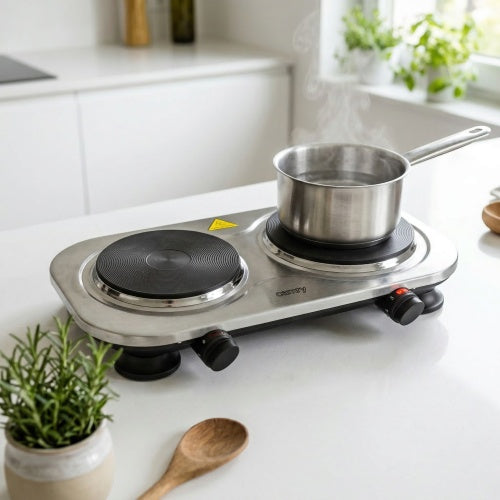 Electric, gas, induction, and microwave – CR 6511 Two-burner electric stove - Carlat