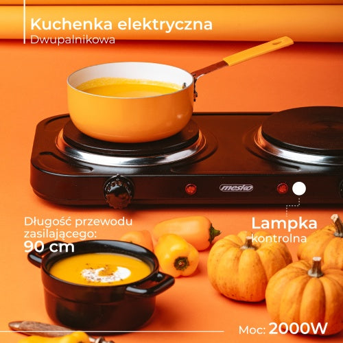 Electric, gas, induction, and microwave – MS 6509 Two-burner Electric Stove - Carlat