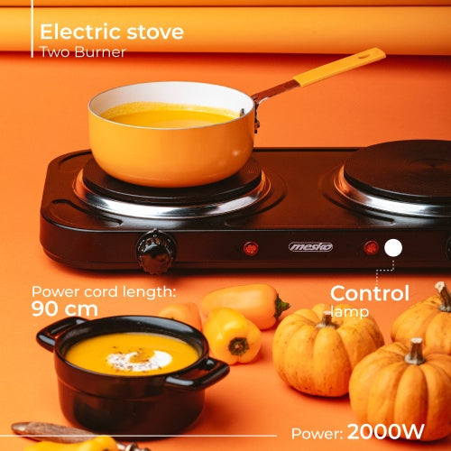 Electric, gas, induction, and microwave – MS 6509 Two-burner Electric Stove - Carlat