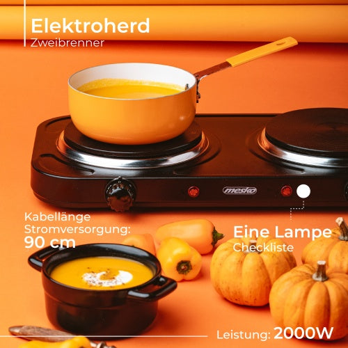 Electric, gas, induction, and microwave – MS 6509 Two-burner Electric Stove - Carlat
