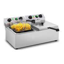 Electric gastronomy Fryer TIMER 230 V 2 x 3200W 2 x 10 L - Carlat