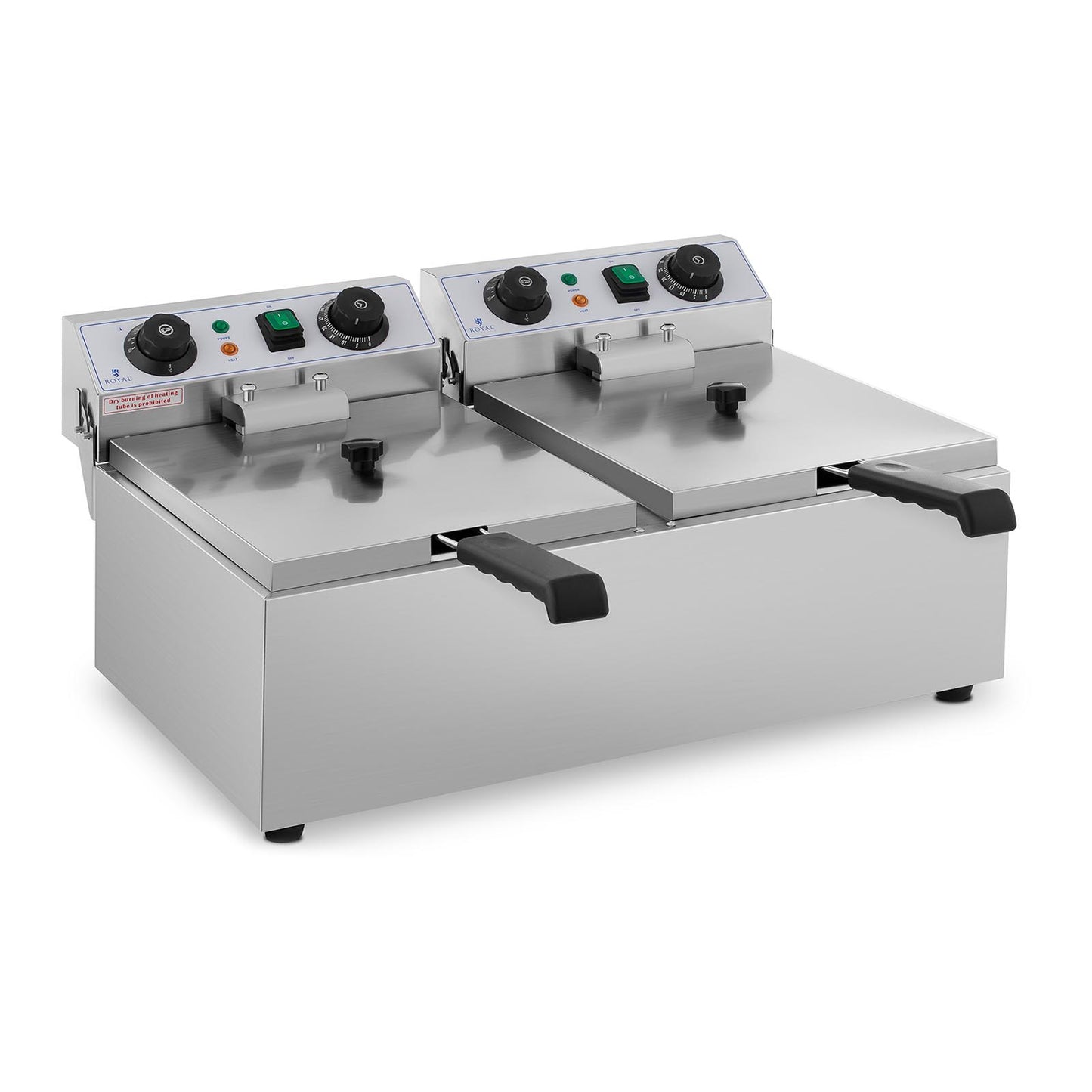 Electric gastronomy Fryer TIMER 230 V 2 x 3200W 2 x 10 L - Carlat